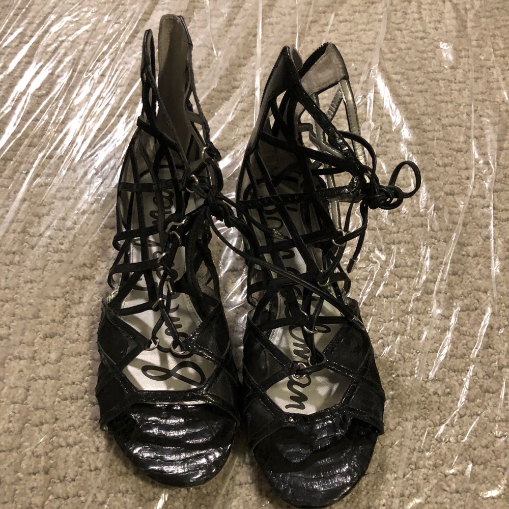 Sam Edelman Black Gladiator Mesh 9